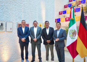 Armenta promueve cooperación internacional con Alemania para la innovación en Puebla